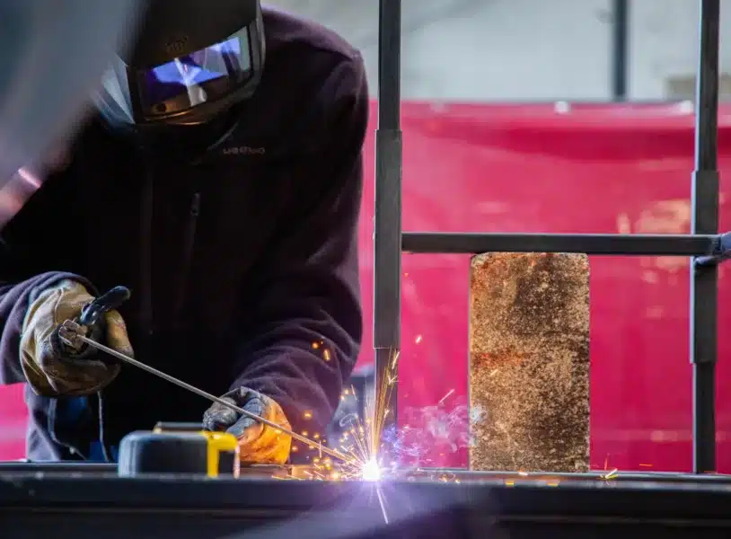 soudure fabrication tabouret grenoble atelier