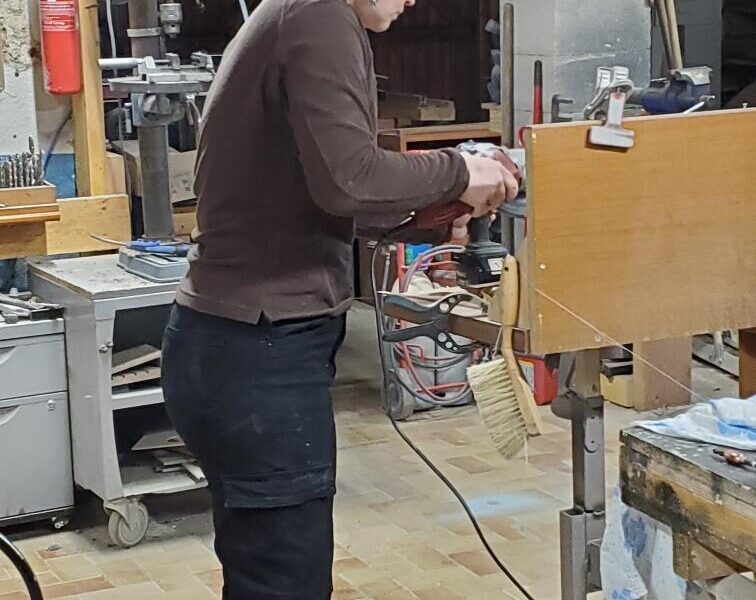 atelier faire un pouf rond en tissu decouverte bricolage meuble saint etienne